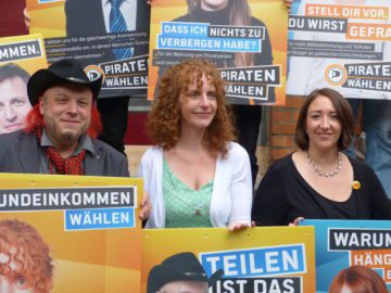 Wahlkampfauftaktparty der Piratenpartei in Berlin