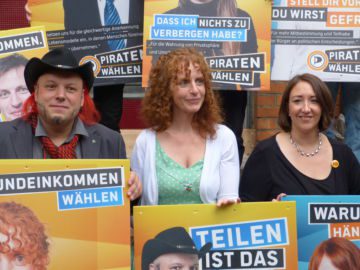 Wahlkampfauftaktparty der Piratenpartei in Berlin