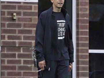 Obama after visiting Berghain.