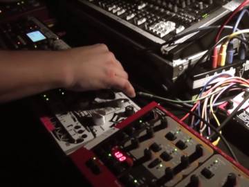 Paul Birken playing machines at Distillery Club in Leipzig Germany