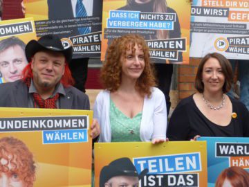 Wahlkampfauftaktparty der Piratenpartei in Berlin
