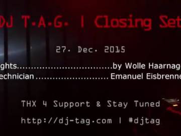 Dj TAG Tresor Berlin / 27.12.2015 ( Closing Set inkl.