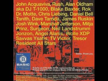 Steve D., James Ruskin, DJ Rush @ Tresor, Berlin 21.07.2001