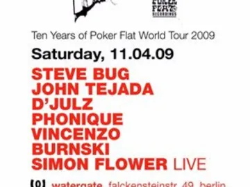 Live auf der Pokerflat 10-Jahres-Party @ Watergate Berlin