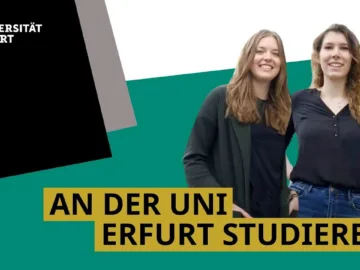 An der Universität Erfurt studieren – unterwegs mit Nathalie und