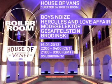 Boys Noize Boiler Room x House of Vans Berlin DJ