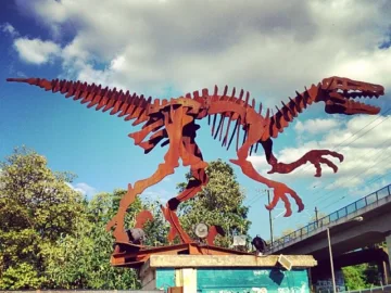 T-rex scrap metal #art#sculputure @ #odonien #cologne