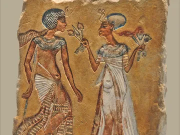 Couple royal dans un jardin (Neues Museum, Berlin)