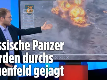 Russen schicken ganze Panzer-Kolonne in den Tod | BILD Lagezentrum