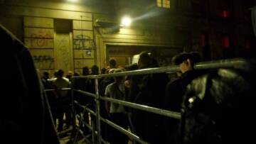 Going into Berghain at 1am. Berlin.