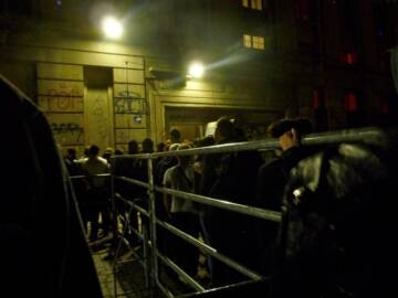 Going into Berghain at 1am. Berlin.