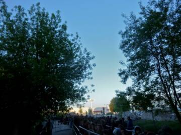 Coming out of Berghain at sunrise. Berlin.