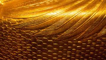 Golden sarcophagus detail