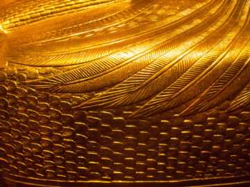 Golden sarcophagus detail