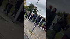 Queue at Berghain, Sunday, October 29, 10:30 a.m. #berghain #berlin