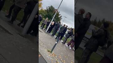 Queue at Berghain, Sunday, October 29, 10:30 a.m. #berghain #berlin